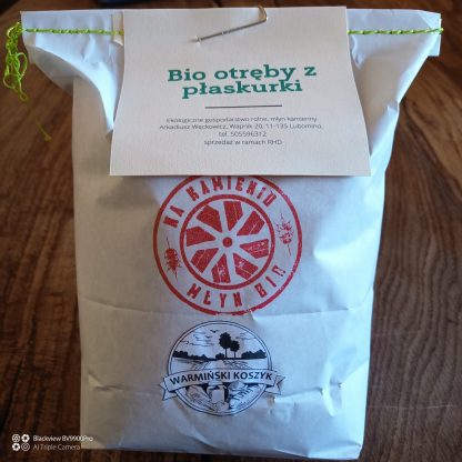 Otręby z płaskurki bio 1kg 1